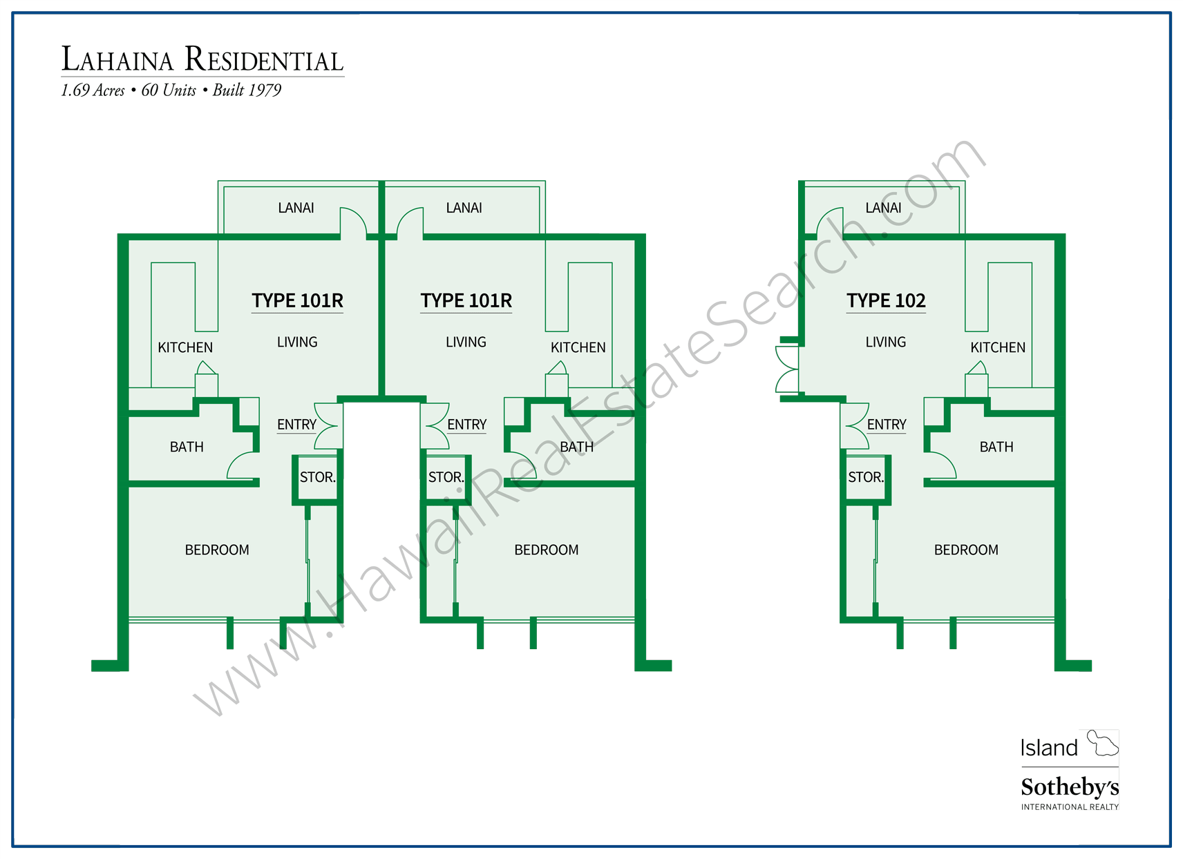 Lahaina Residential Floor Plans
